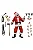 NECA Action Figure Art the Clown Terrifier 3 Santa Suit - Imagem 3