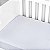 Lençol liso para berço c/elástico padrão americano 1,30m X 70cm X 12cm Branco - Imagem 3