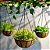Vaso Pendurar 30cm Pendente Ferro Fibra Coco Para Jardim Flores Decoração Plantinhas - Imagem 7