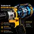 Chave De Impacto Parafusadeira Furadeira Motor Brushless Sem Fio 2 Baterias 48v Com Maleta - Imagem 5