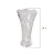 Vaso De Vidro 24cm Decorativo Alto Relevo Resistente Arranjo Flores - Imagem 3