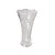 Vaso De Vidro 24cm Decorativo Alto Relevo Resistente Arranjo Flores - Imagem 4