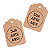 Tag Retangular 4,5 x 6,5 cm Personalizada Em Papel Kraft - Sua Personalização - Logo - Imagem 2