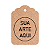 Tag Retangular 4,5 x 6,5 cm Personalizada Em Papel Kraft - Sua Personalização - Logo - Imagem 1