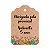 Tag em Kraft Aniversário Jardim Encantado Personalizável com Nome e Idade - Imagem 1