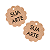 Tag Papel Kraft Escalope Personalizada com sua logo ou arte 5x5 cm - Imagem 2