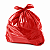 Saco para Lixo 60 Litros Vermelho– 75x80 cm – Pacote com 100 Unidades (2,0 kg) - Imagem 1