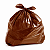 Saco para Lixo 60 Litros Marrom– 75x80 cm – Pacote com 100 Unidades (2.5kg) - Imagem 1