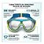 Máscara de Natação SWIM 100 V2 Infantil/Juvenil Azul - Imagem 2