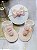 Kit Sandália Baby de Crochê com Pompons + Faixinha Meia de Seda – 100% Algodão - Imagem 1