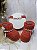 Kit Botinha Baby com Laço + Tiara de Flores – 100% Algodão (Vermelho) - Imagem 1