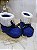 Botinha Baby Classic Azul Royal em Crochê – 100% Algodão - Imagem 1