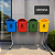 CONJUNTO DE COLETA SELETIVA 40L (Sem Poste) - Imagem 1
