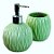 Jogo de Banheiro em cerâmica - Textura Losango - com 2pc - KB3006 - FMART - Imagem 2