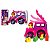 Carro Didatico de Encaixe - Brinquedo Educativo de  montar - Carrinho ROSA - Diviplast 131 pex1.5 - Imagem 1