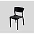 Cadeira Moderna de Plástico Reforçada Empilhável – Design Minimalista, Conforto e Durabilidade! - Imagem 1