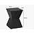 Banquinho Decorativo Preto Moderno – Banco Multiuso Geométrico Elegante | Design Minimalista para Sala, Quarto e Jardim - Imagem 3