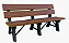 BANCO DE JARDIM COLOR 150CM LINHA URBAN MADEIRA PLÁSTICA - Imagem 1