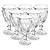Kit 6 Taças de Vidro 340ml Diamond – Elegantes para Água, Suco e Vinho - Imagem 1