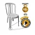 Kit 02 Cadeiras Plásticas Pretas Reforçadas | Empilháveis | Ideal para Casa, Festa e Comércio ATÉ 182KG - Imagem 3