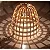 Luminária Lustre Orgânico Bambu Natural Grande 44x50 Artesanal - Imagem 1