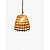 Luminária Lustre Orgânico Bambu Natural Grande 44x50 Artesanal - Imagem 4
