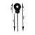 Isolador Parafuso Com Gancho Preto 50 Unidades 14cm - Imagem 2