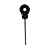 Isolador Parafuso Com Gancho Preto 50 Unidades 14cm - Imagem 1