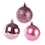 Kit Bola De Natal Lisa Rose 5cm Com 12 Unidades - Imagem 3