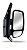 Retrovisor Lado Direito Manual Renault Master 2005 A 2013 - Imagem 1