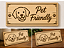 Placa de Madeira Pet Friendly| Pinus Tratado com Verniz Naval - Imagem 1