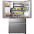 Refrigerador French Door ConvertZone Gorenje Inox 4 Portas - Compartimento Ajustável, NoFrost Plus, Inverter, FastFreeze, SuperCool, Iluminação LED, Classe T - Imagem 4
