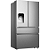 Refrigerador French Door ConvertZone Gorenje Inox 4 Portas - Compartimento Ajustável, NoFrost Plus, Inverter, FastFreeze, SuperCool, Iluminação LED, Classe T - Imagem 2