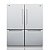 Refrigerador Embutido ou Piso 890L Tecno Professional Duo TR44BX - Aço Inox Anti-manchas, Ice Makers, Super Freeze e Super Cool, A+++ Energia - Imagem 1