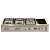 Cooktop de Embutir Lofra Dolcevita TRS126/5C - Queimadores Dual Flame e Sabaf, Zonas Vitrocerâmicas, Design Vintage, Aço Inox, 1200mm - Segurança Gas-Stop - Imagem 1