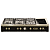 Cooktop Embutível Lofra Dolcevita Preto Fosco 120cm - Dual Flame 4.500W, Design Vintage, Queimadores Sabaf, Zonas Vitrocerâmicas, Segurança Gas-Stop, Manípulos em Latão - Imagem 1