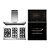 Kit Cozinha Elettromec Quadratto 90cm | Cooktop 5 Bocas + Forno Vetro 60cm + Micro-ondas Flat + Coifa Milano | Inox 220V - Imagem 1
