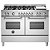 Fogão Embutível com Forno Duplo Elétrico Bertazzoni Master Series 6 Queimadores - Alta Eficiência, Grill Infravermelho, Acabamento em Aço Inox, 138L - Imagem 1