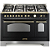 Fogão Embutível Vintage Lofra Dolcevita com Duplo Forno, 7 Queimadores Profissionais e Grill Infravermelho - Preto Fosco, 120cm, Design Elegante, 220V, Segurança Gas-Stop - Imagem 1