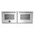 Fogão Embutível Bertazzoni Professional PRO126G2EBIT - Queimador Dual Flame 5000W, Forno Duplo com Convecção e Grill Infravermelho, Mesa em Inox 304, Prateleiras Telescópicas, Branco - Imagem 2