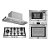 Kit Cozinha Invita Completa Built-in | Cooktop 5 Bocas 90cm + Forno 60cm + Coifa Built-in 90cm + Micro-ondas 25L | Inox 220V - Imagem 1