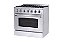FOGÃO DE PISO 36 POLEGADAS - O Fogão de Piso Semiprofissional de 36 polegadas da Cookerhood é a escolha perfeita para quem busca potência, eficiência e um design sofisticado para a cozinha. - Imagem 2