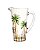 Conjunto Jarra com 6 Copos Palm Tree em Cristal Ecológico Handpaint Wolff - Imagem 2