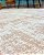 Tapete Carrara Bege com Cru 0,95m x 2,50m 100% Algodão - Imagem 1