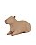 Escultura Decorativa Capivara em Polirresina 15x10cm - Imagem 4
