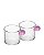 Conjunto Xícaras de Café com Alça Esfera Rosa 95ml - 5 peças Wolff - Imagem 2