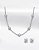 Conjunto Milri Feminino Ródio com Zirconia - Imagem 1