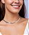 Gargantilha Choker Escama de Peixe Folheada Prata - Imagem 3