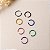 Kit 2 Piercings De Nariz Argolinhas Coloridas Em Silicone - Imagem 1