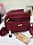 Bolsa Transversal Feminina Média Vinho Chic - Imagem 5